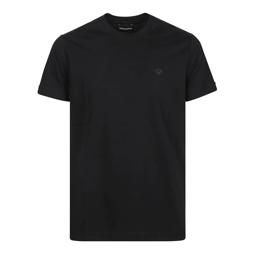 Emporio Armani Klassiek Zwart Katoenen T-Shirt Black Heren