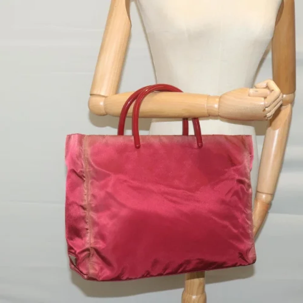 Prada Vintage Pre-owned Fabric prada-bags Red Dames