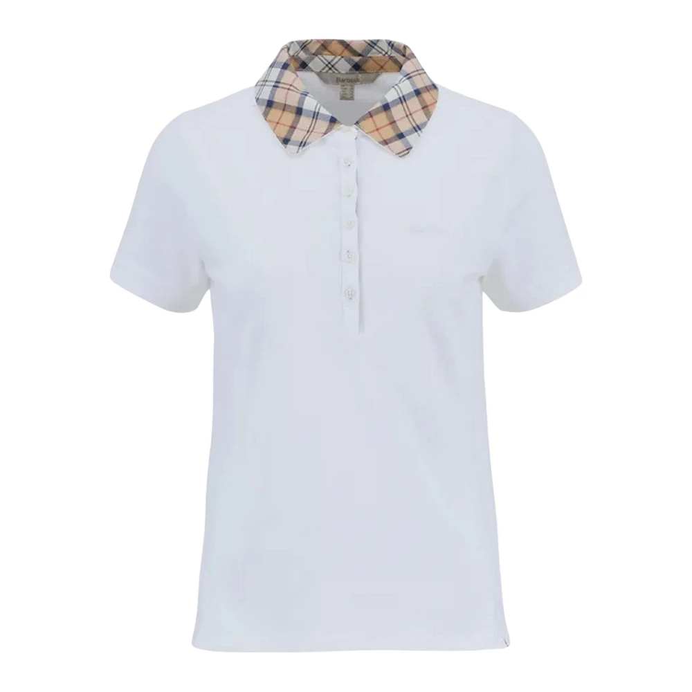 Barbour White Polo Shirts, Female, Xs, Malvern Polo Shirt