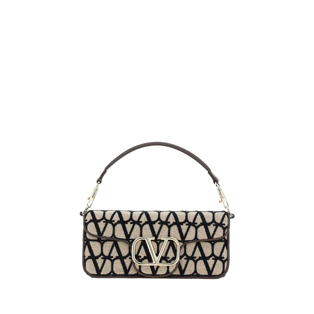 Valentino Garavani Iconographe Jacquard Handtas met VLogo Beige Dames