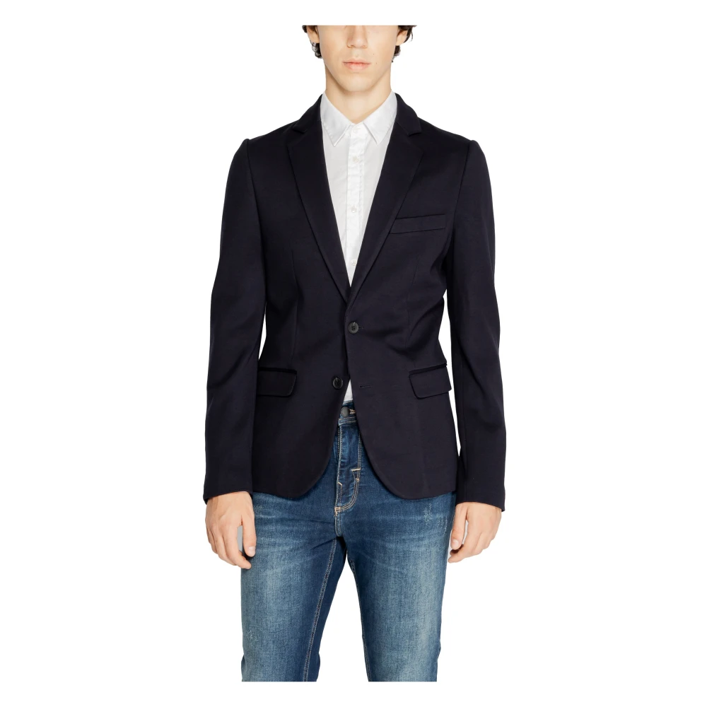 Antony Morato Blauwe Blazer Knoopsluiting Heren Blue Heren