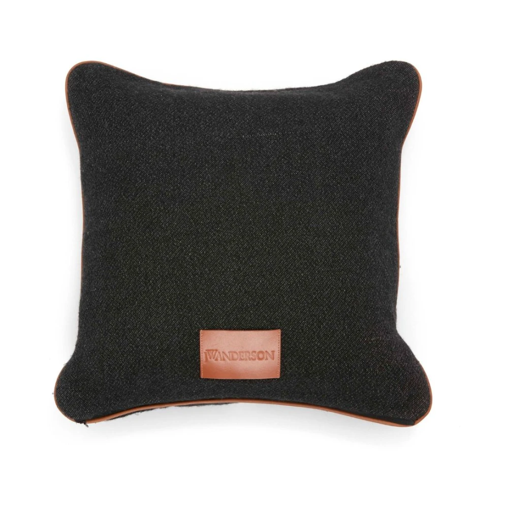 JW Anderson Anker-Logo Vierkant Kussen Black Dames