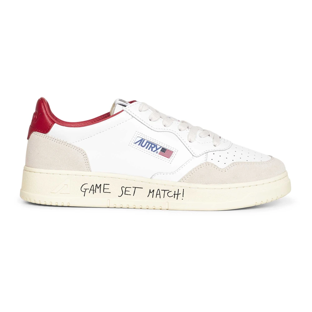 Autry Men's White Sneakers, 8 Uk, Trainers