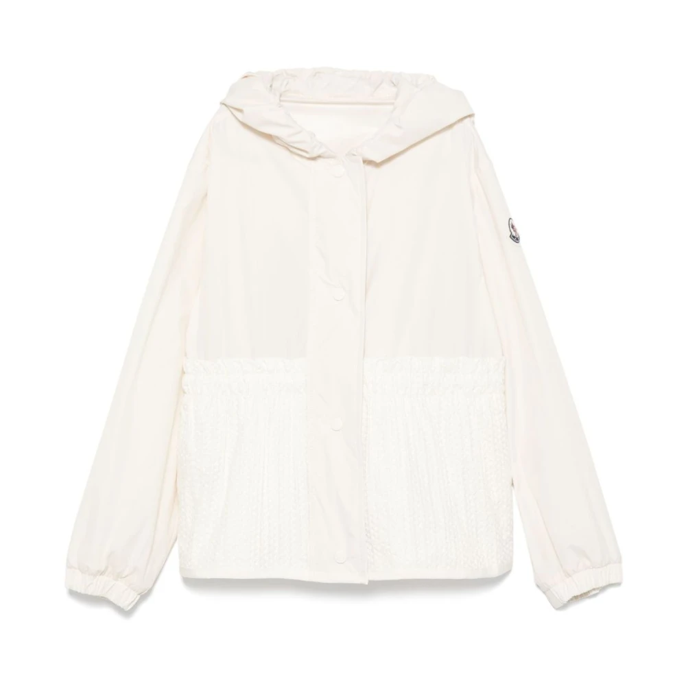 Moncler Girls Beige Light Jackets,, Kids Coats Size 8 Y