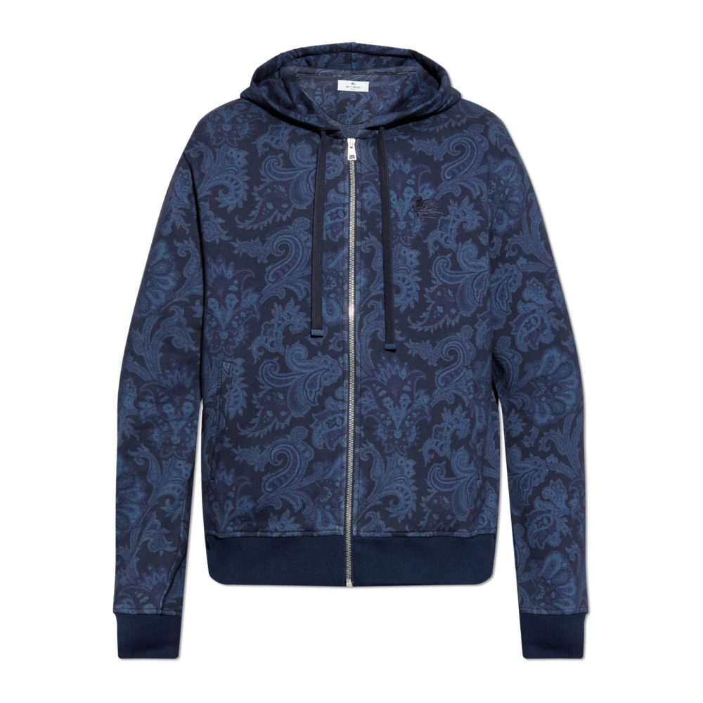 ETRO Hoodie Blue Heren