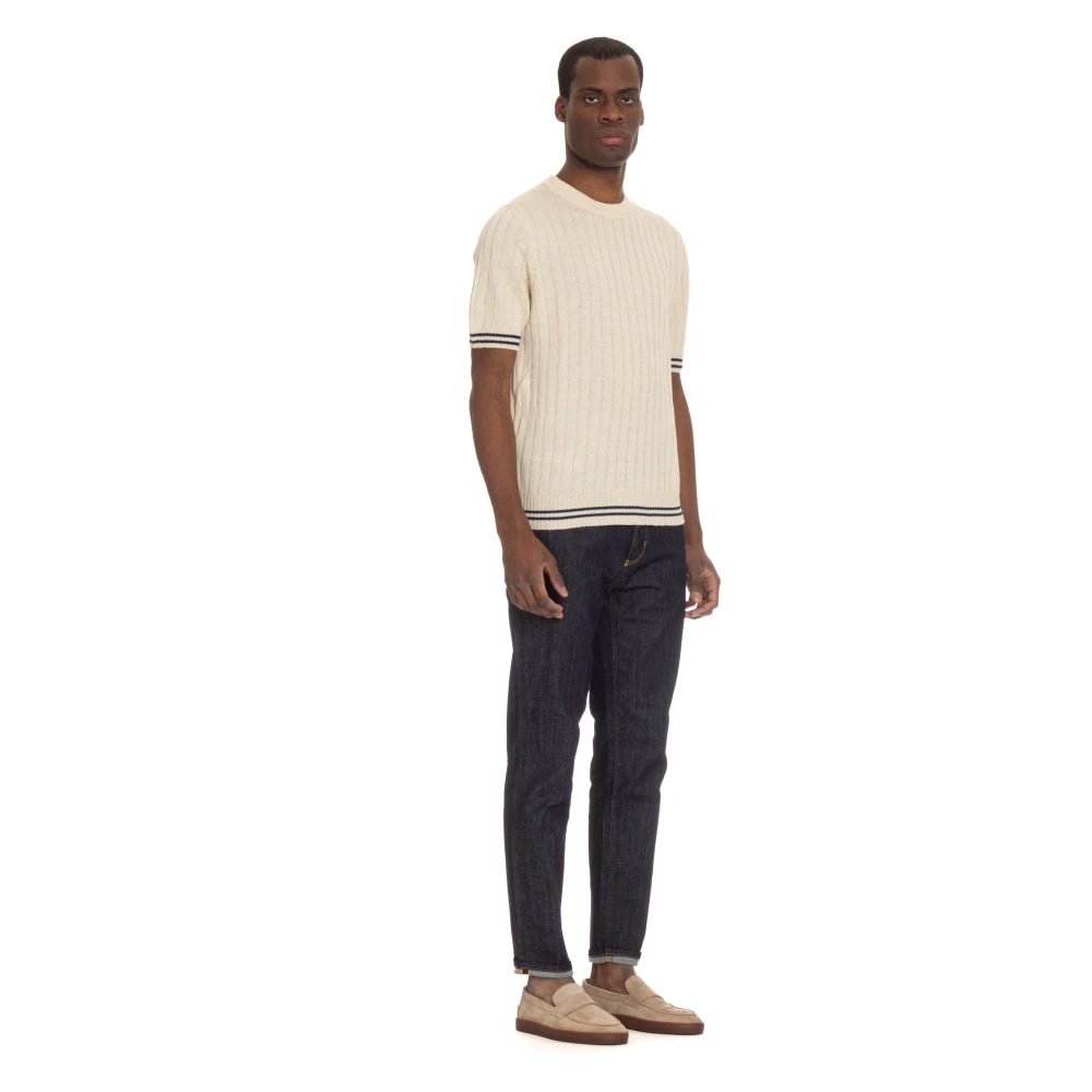 Gran Sasso Round-neck Knitwear Beige Heren