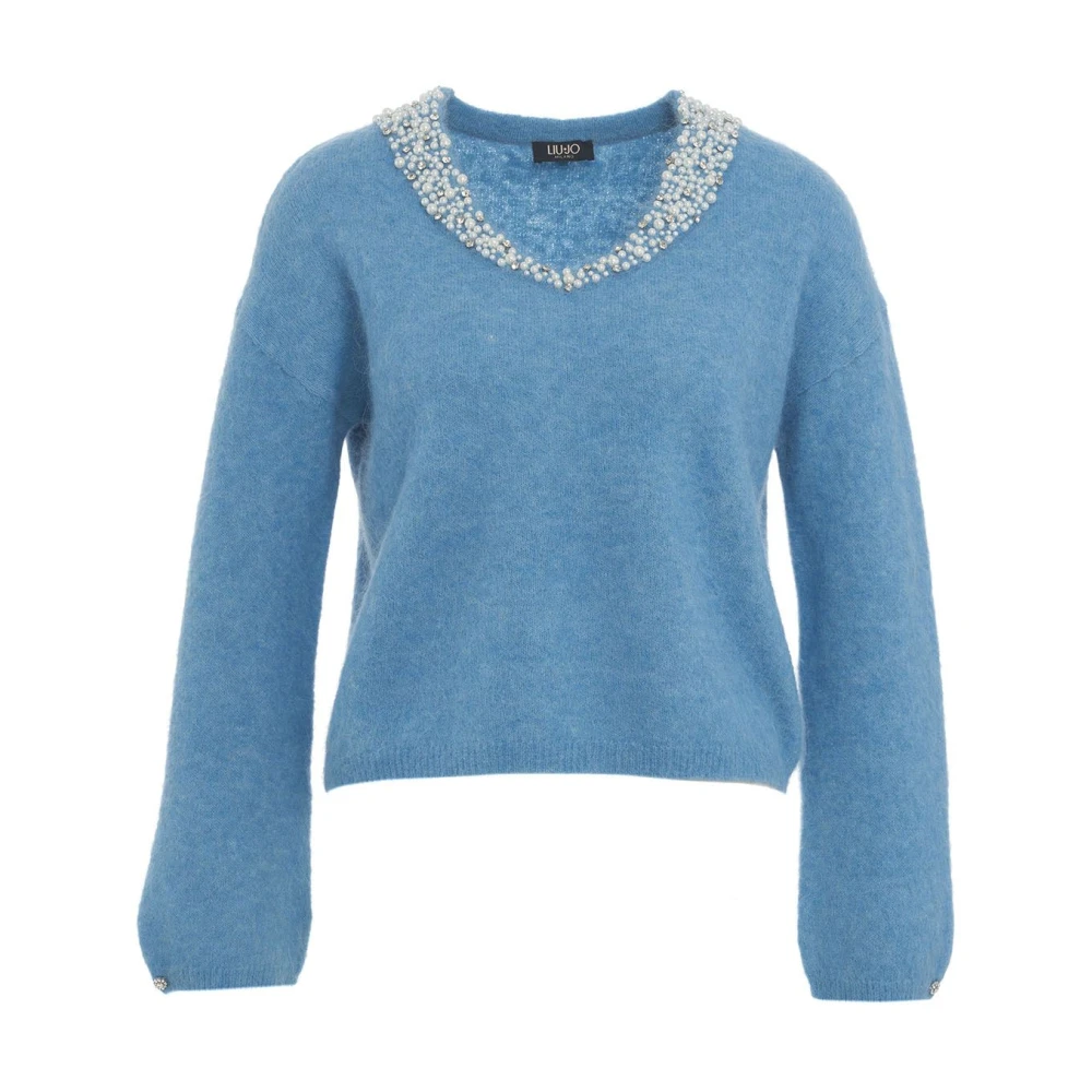 Liu Jo Lichtblauwe Sweater Collectie Blue Dames