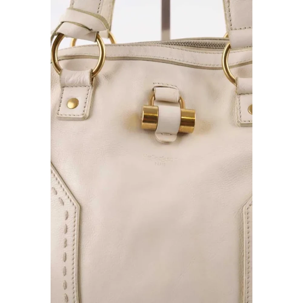 Saint Laurent Vintage Pre-owned Leather handbags White Dames