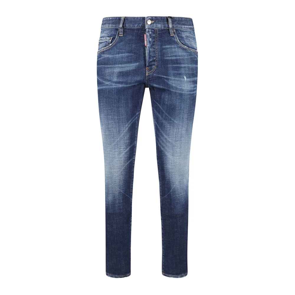 Dsquared2 Klassieke Denim Broek met Vijf Zakken Blue Heren