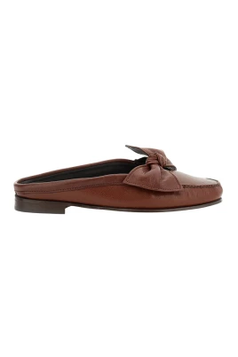 Loafer-mules med rosett