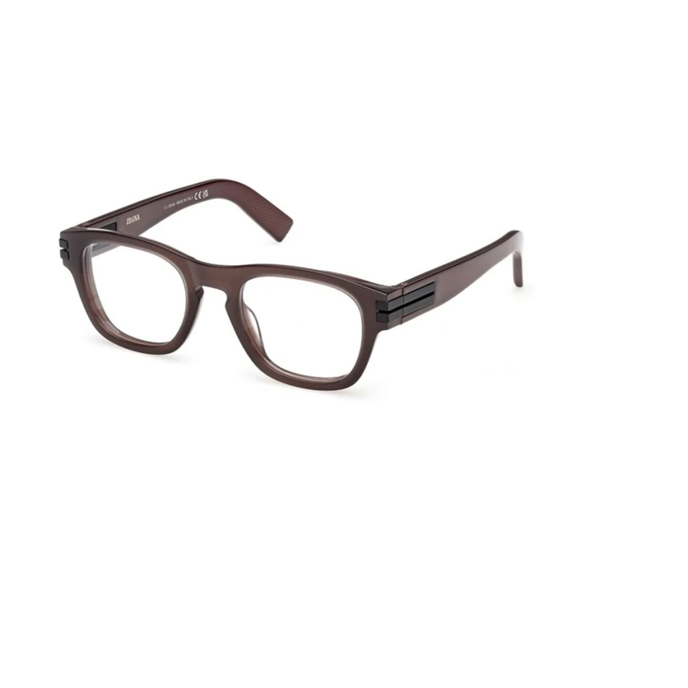 Zegna Brown Ez5331 048 Glasses - Male - Glasses - 51 Mm - Accessories