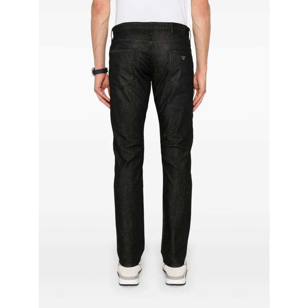 Emporio Armani Klassieke Grijze Denim Jeans Gray Heren