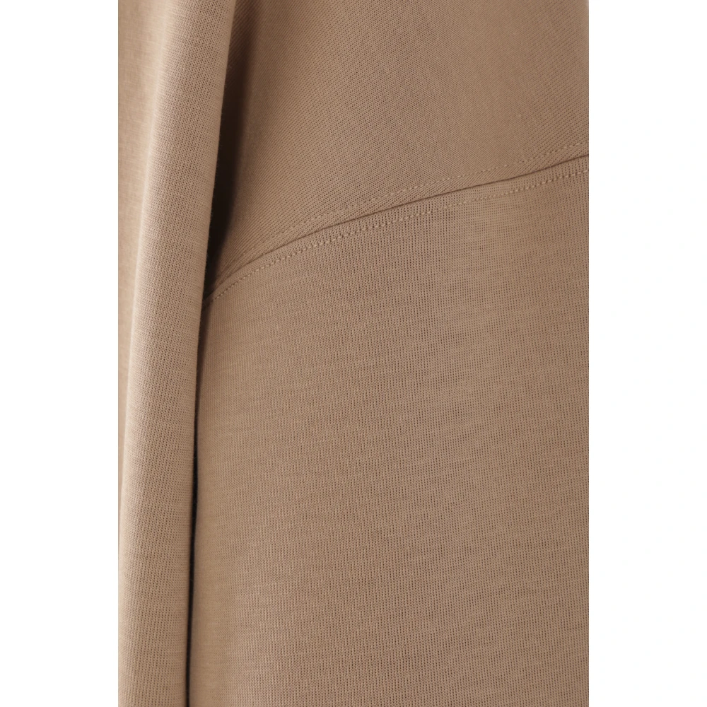 Max Mara Bruine hoodie met logodetails Brown Dames