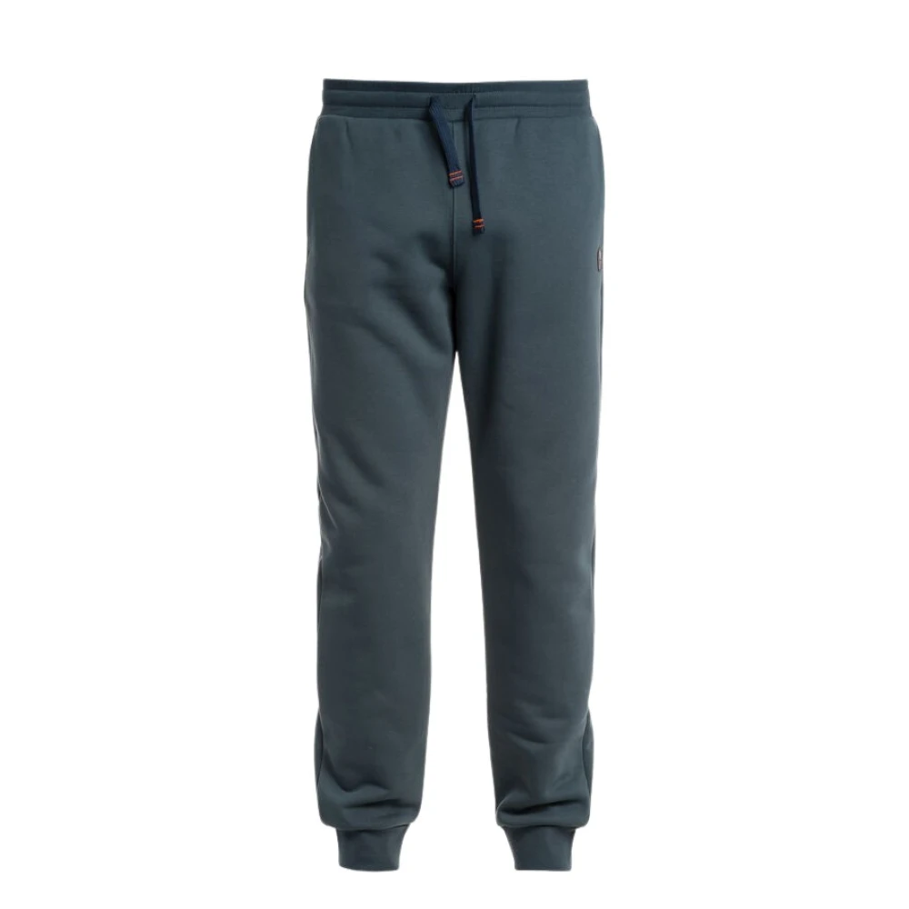 Parajumpers Bomull-polyester fleece joggingbyxor Blue, Herr