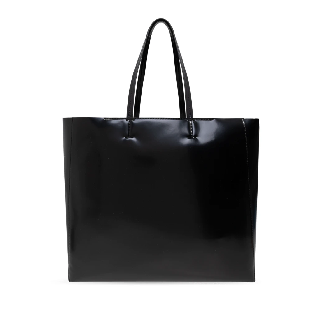 Palm Angels Shopper tas van eco-leer Black Dames