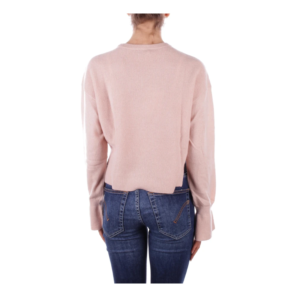 Liu Jo Logo Front Sweaters Collection 1 Pink Dames