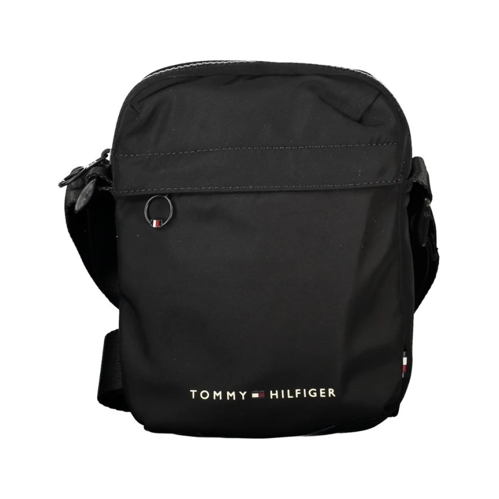 Tommy Hilfiger Zwarte Polyester Heren Schoudertas Black Heren