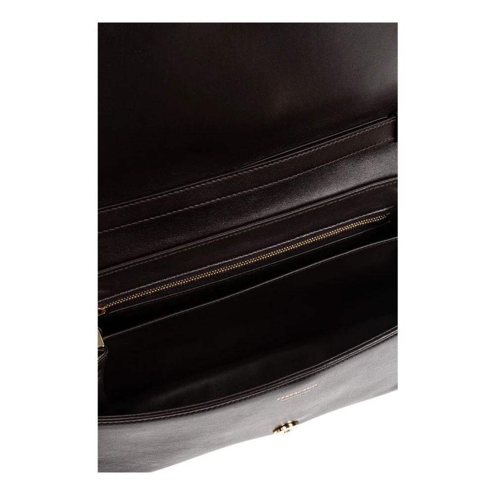 Salvatore Ferragamo Leren schoudertas Brown Dames