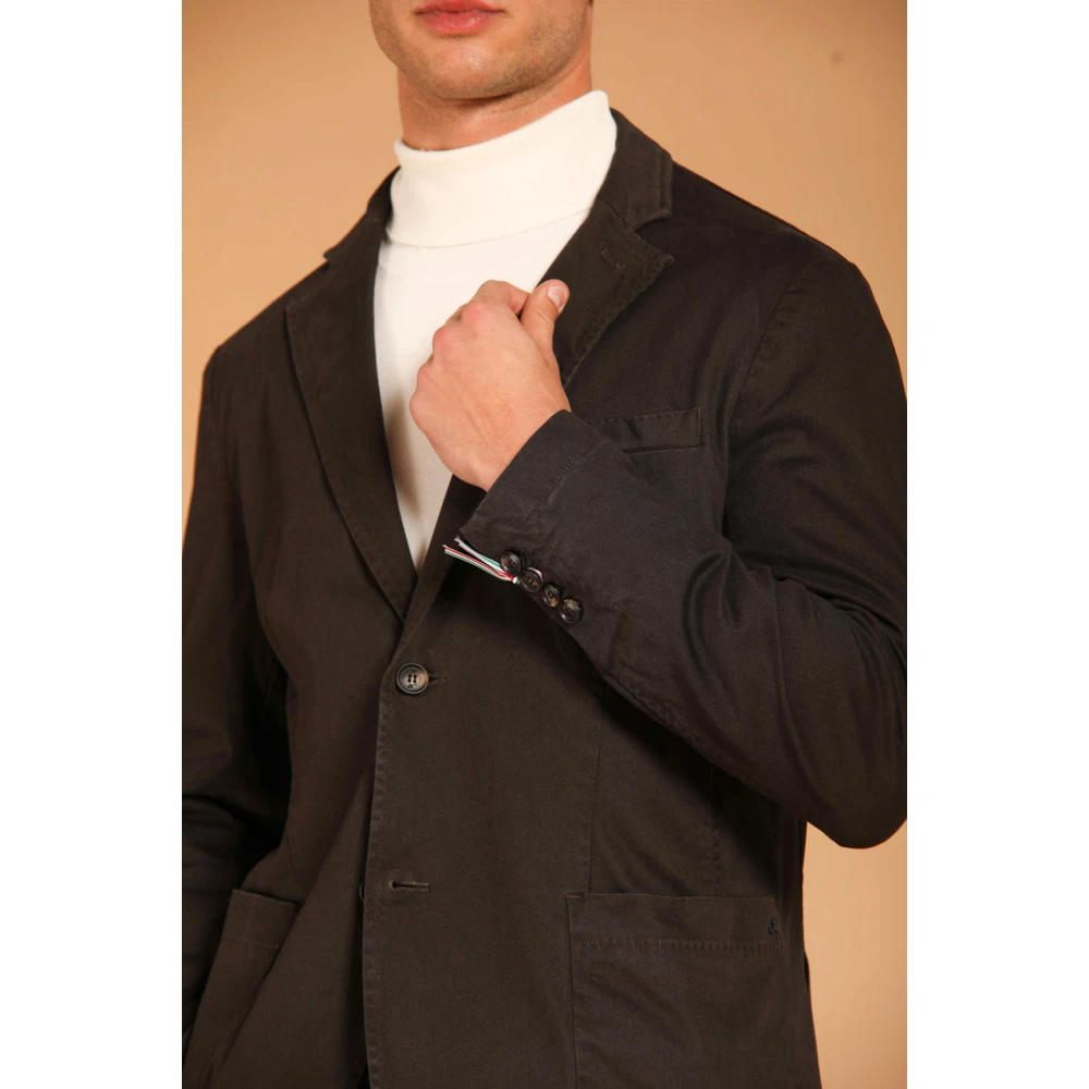 Mason's Da Vinci Herenblazer in Gabardine Brown Heren