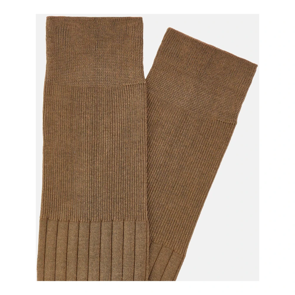 Boggi Milano Katoenen Lisle Sokken Beige Heren