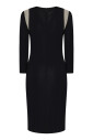robe-noire-col-v-decoupee