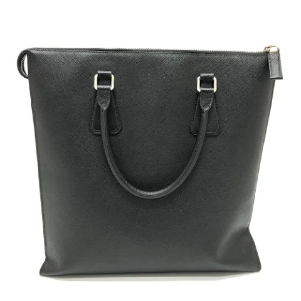 Prada Vintage Pre-owned Leather prada-bags Black Heren