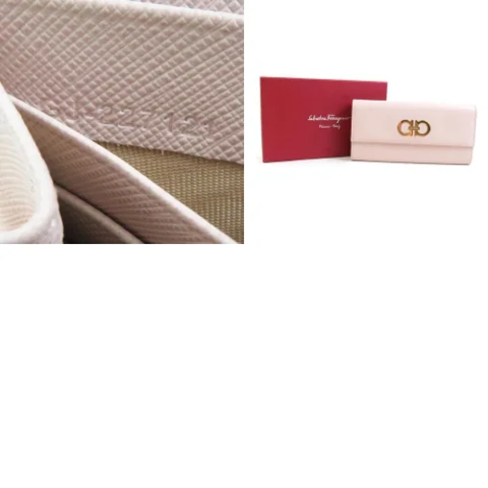 Salvatore Ferragamo Pre-owned Leather wallets Pink Dames
