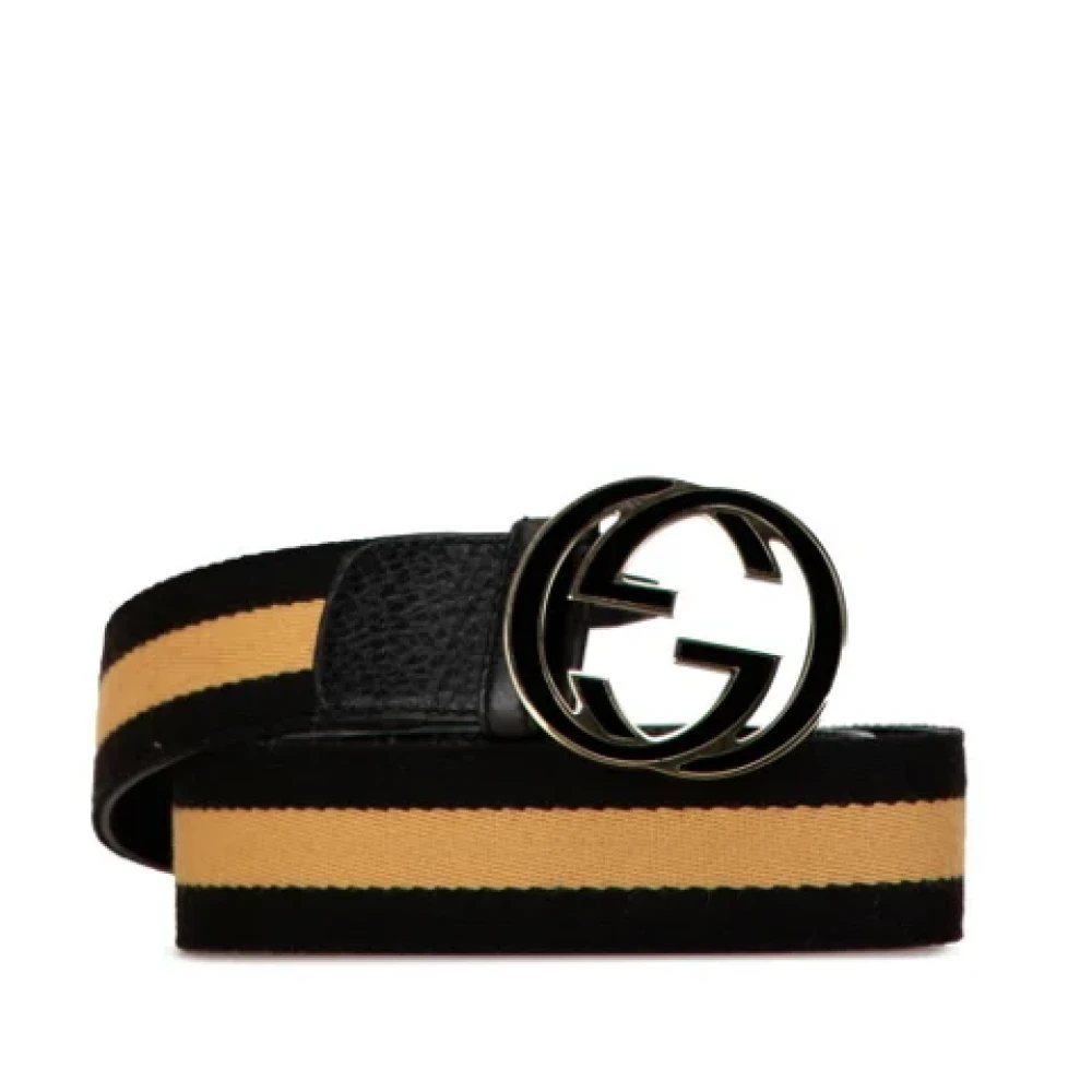 Gucci Vintage Pre-owned Leather belts Black Dames