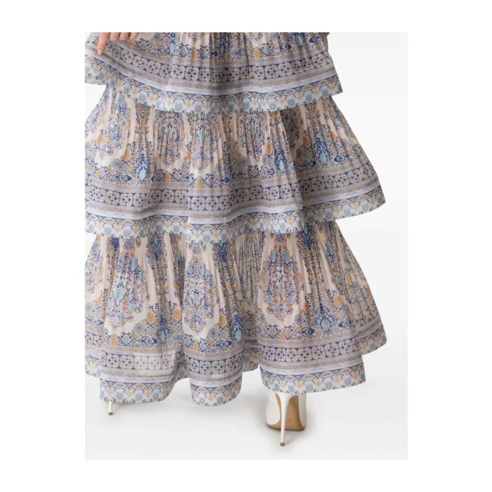 Zimmermann Heldere Blauwe Rok Multicolor Dames