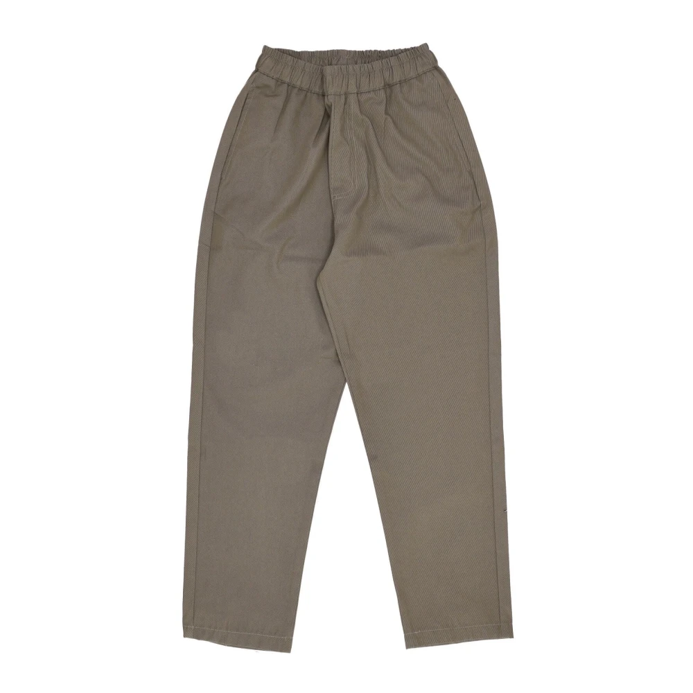 Usual Relaxed Fit Katoenen Lange Broek Brown Heren