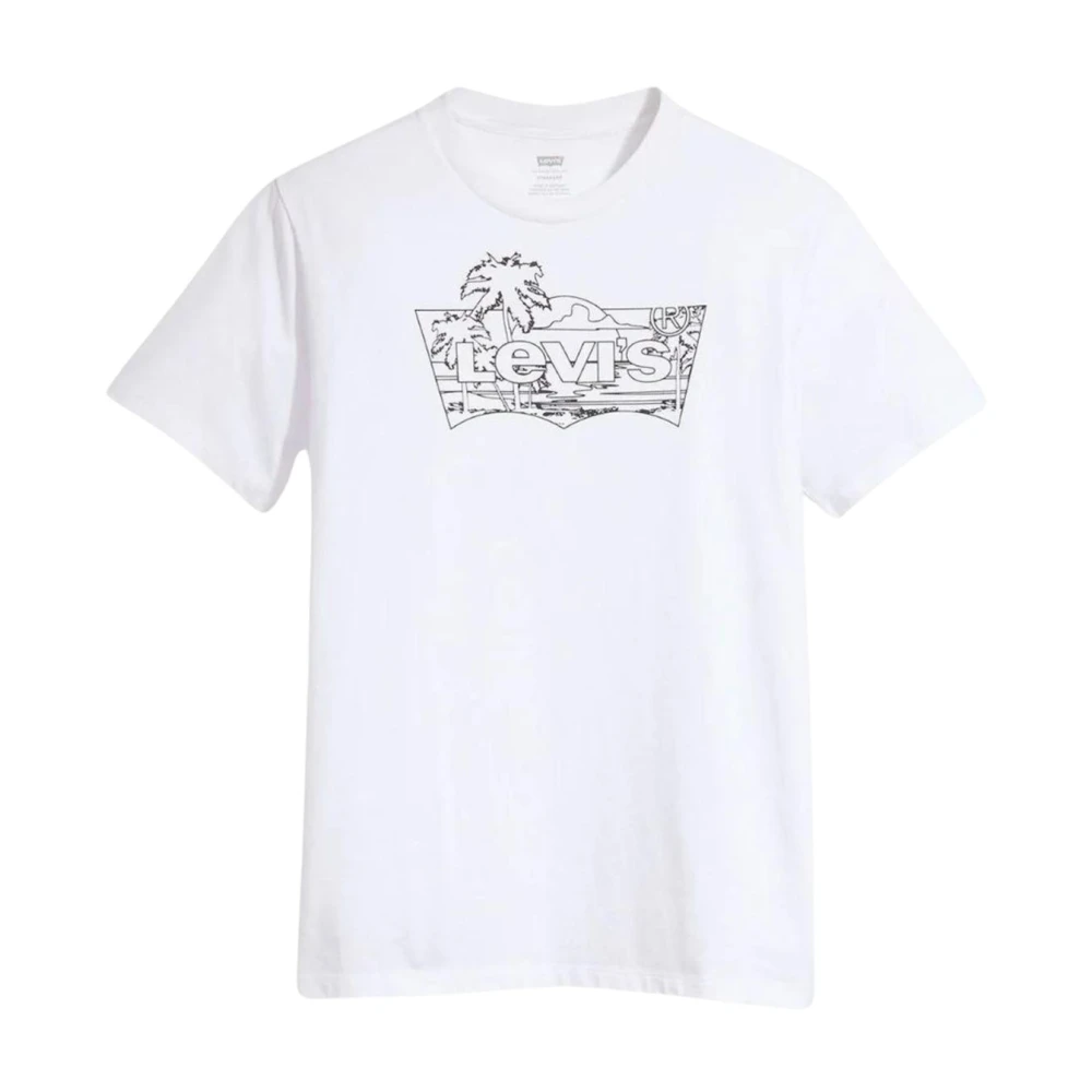 Levi's Klassiek Logo Print T-shirt voor Heren en Dames White Heren