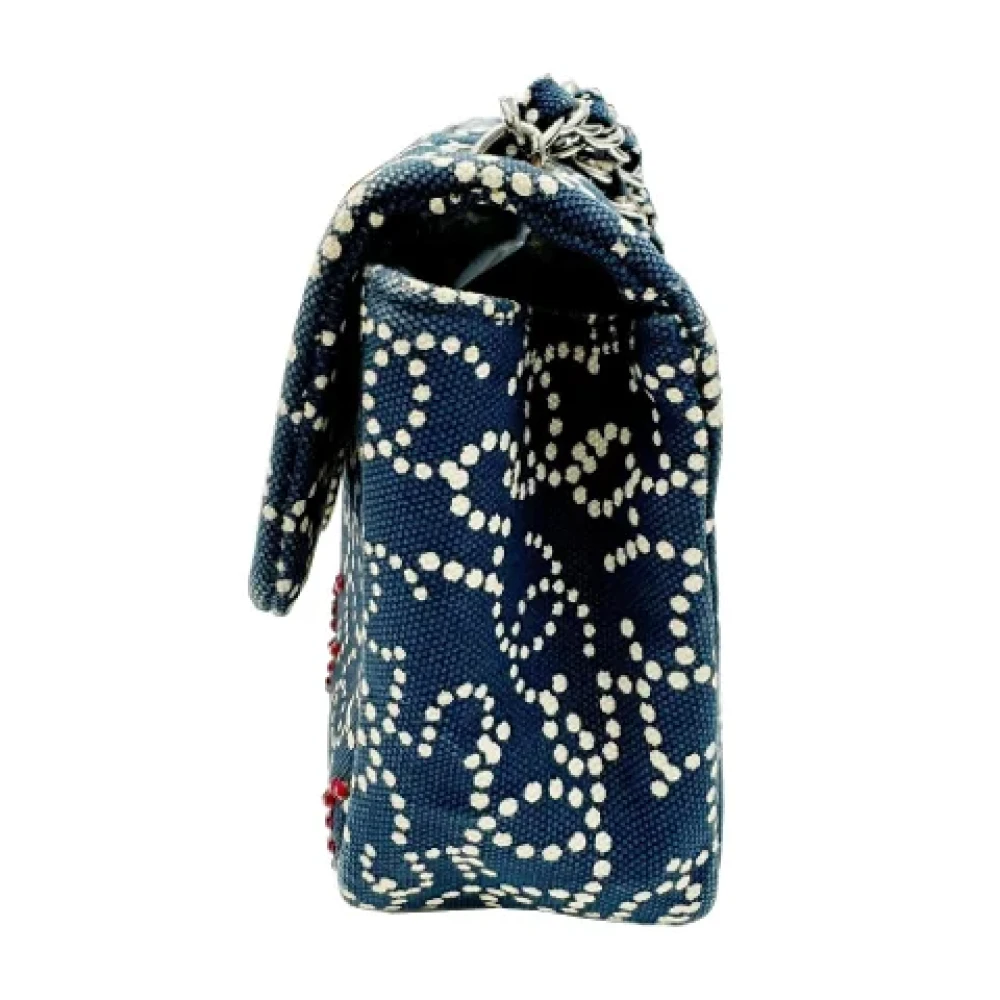 Chanel Vintage Pre-owned Cotton chanel-bags Blue Dames