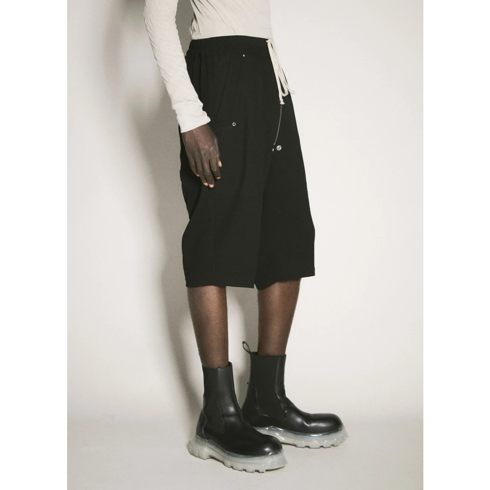 Rick Owens Bela Pods Lange Shorts Black Heren