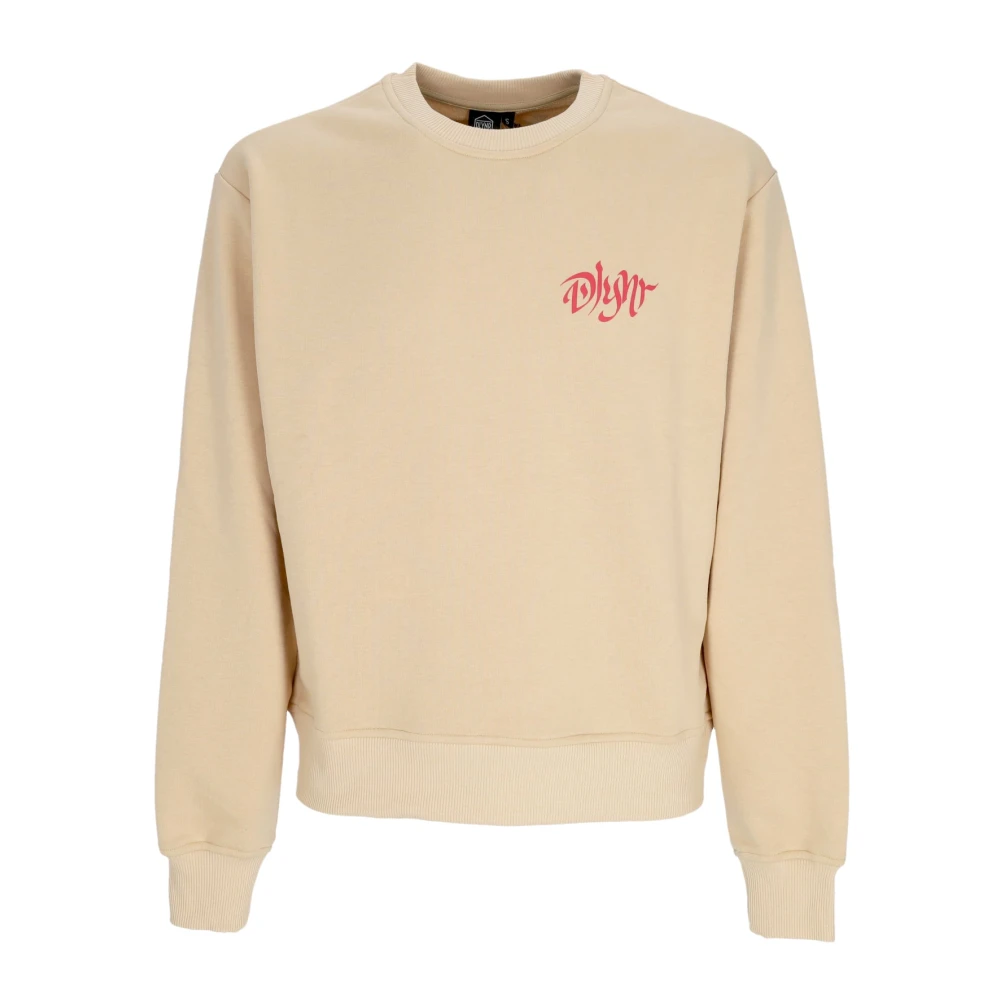 Dolly Noire Beige Lichtgewicht Crewneck Sweatshirt Desert Beatle Beige Heren