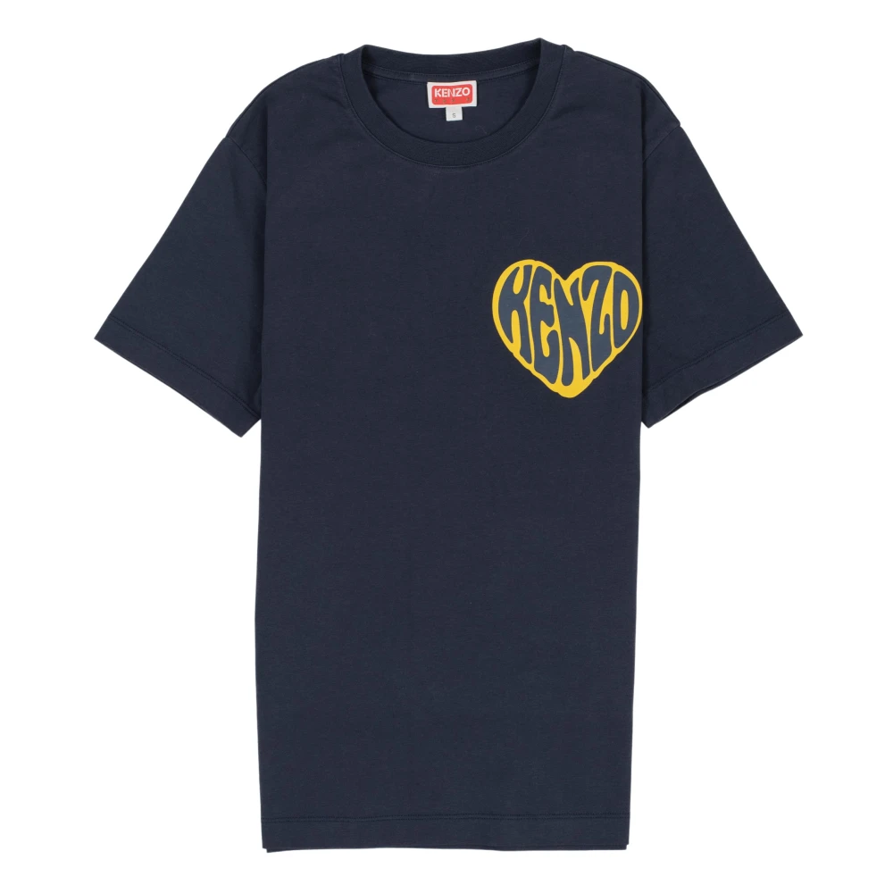 Kenzo Retro Heart T-shirt Black Dames