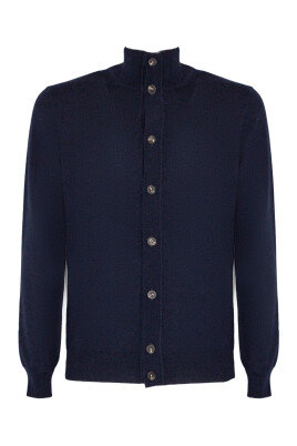 blue-wool-turtleneck-cardigan-sweater