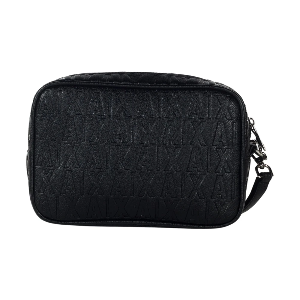 Armani Exchange Stijlvolle Beauty Case Logata Black Heren