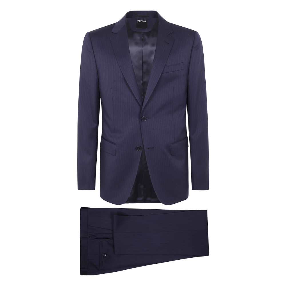 Suits > Suit Sets > Single Breasted Suits - - Zegna - Modalova