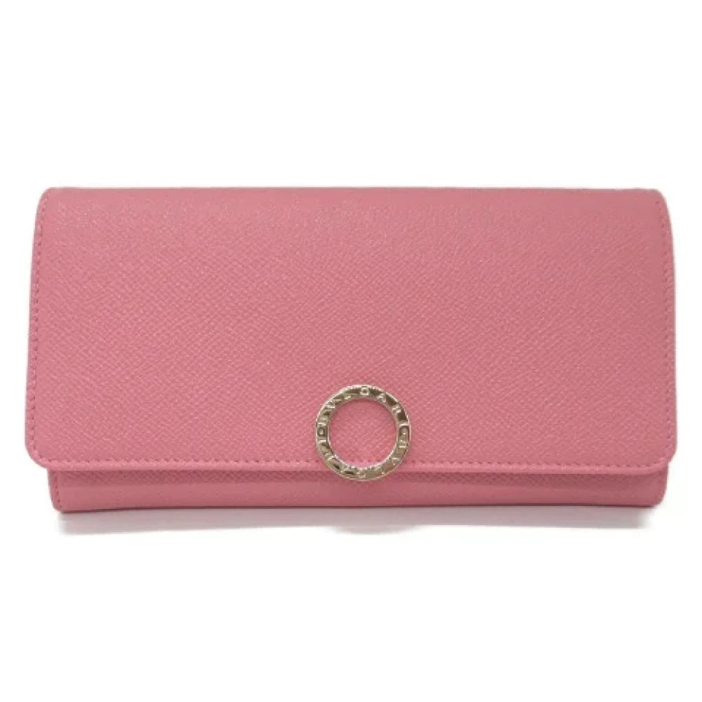 Bvlgari Vintage Pre-owned Leather wallets Pink Dames