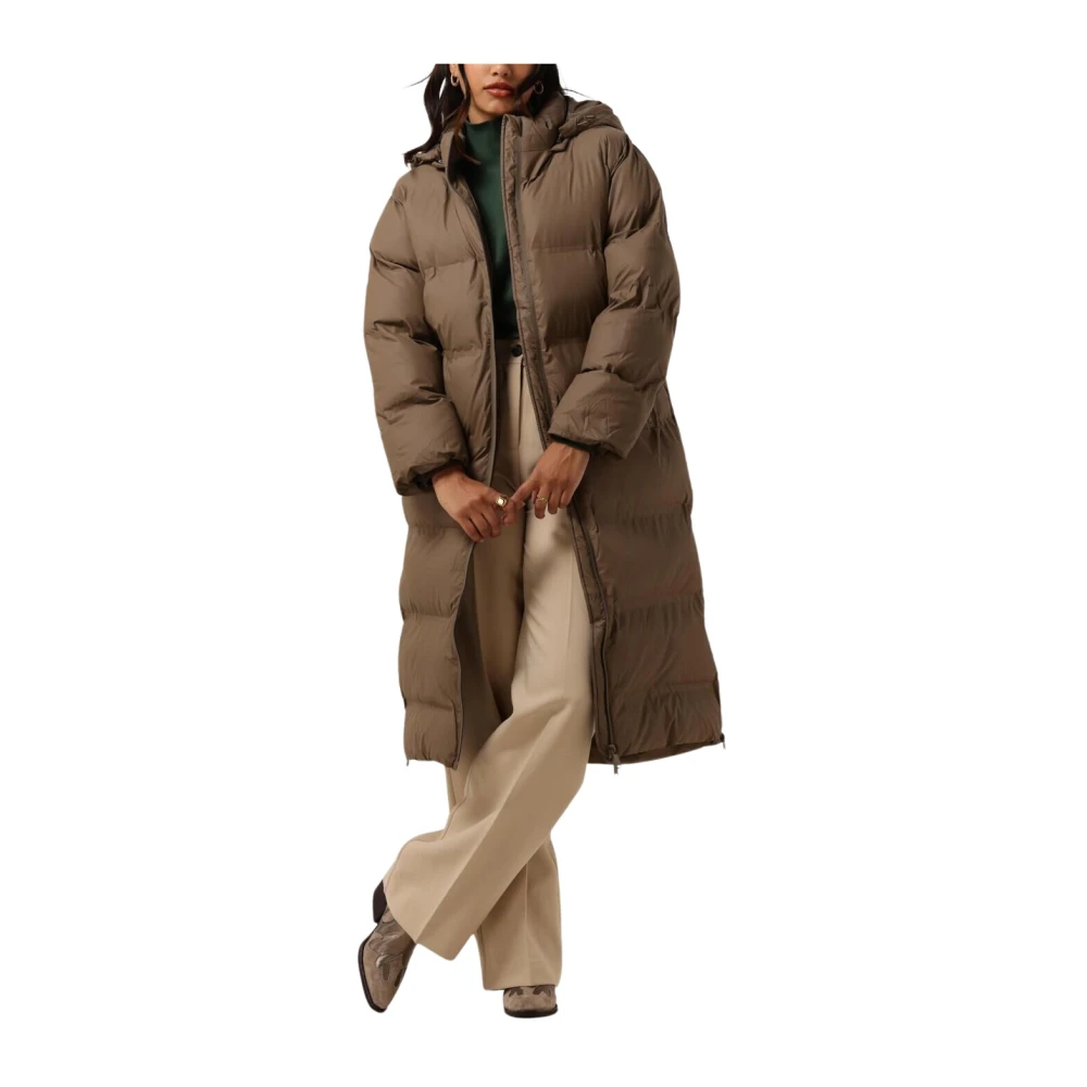 NEO NOIR Taupe Puffer Jacket voor stijlvolle vrouwen Beige Dames