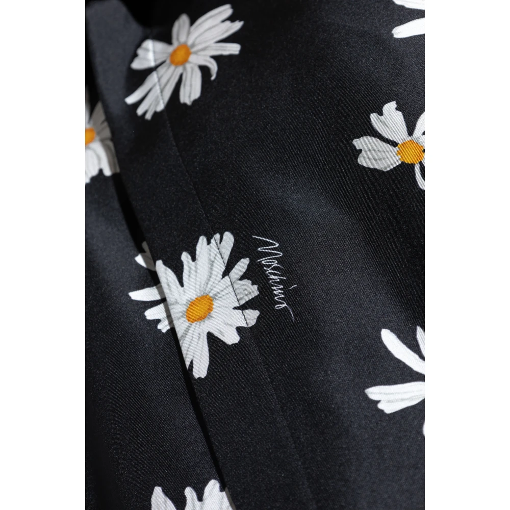 Moschino Zijden overhemd Black Heren