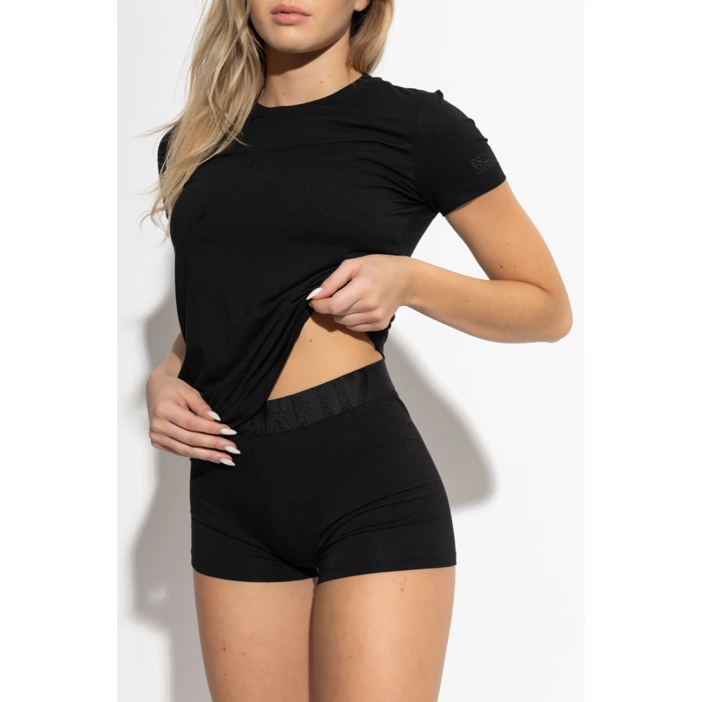 Dsquared2 Boxershorts met logo Black Dames