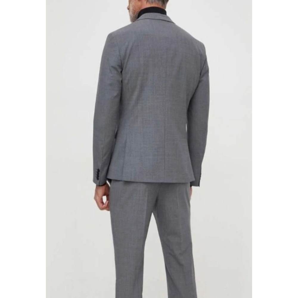 Calvin Klein Moderne Wolblend Blazer Gray Heren