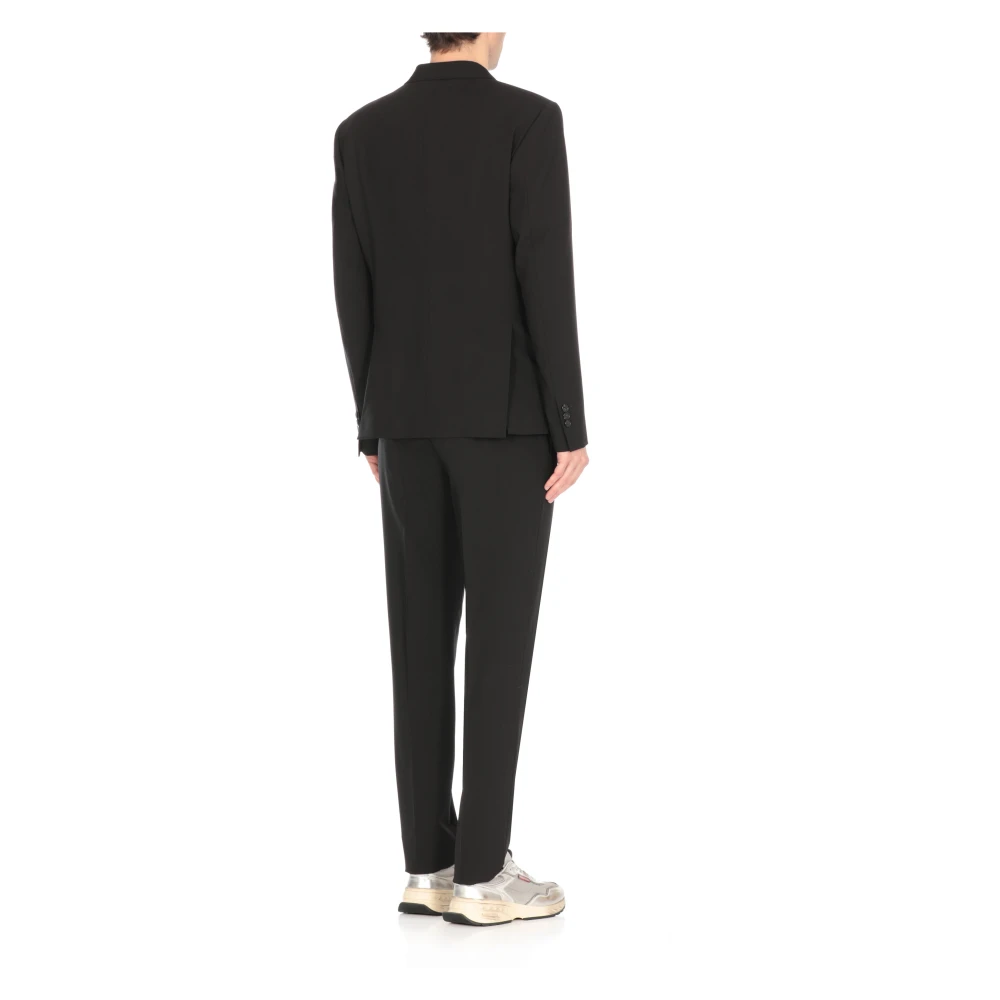 Dsquared2 Zwart tweedelig pak met pieklapel Black Heren