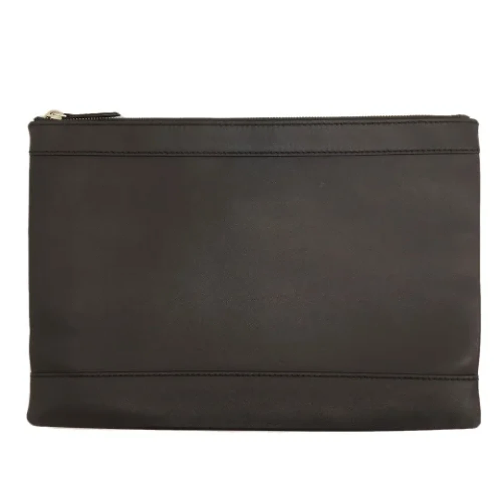 Balenciaga Vintage Pre-owned Leather clutches Black Dames