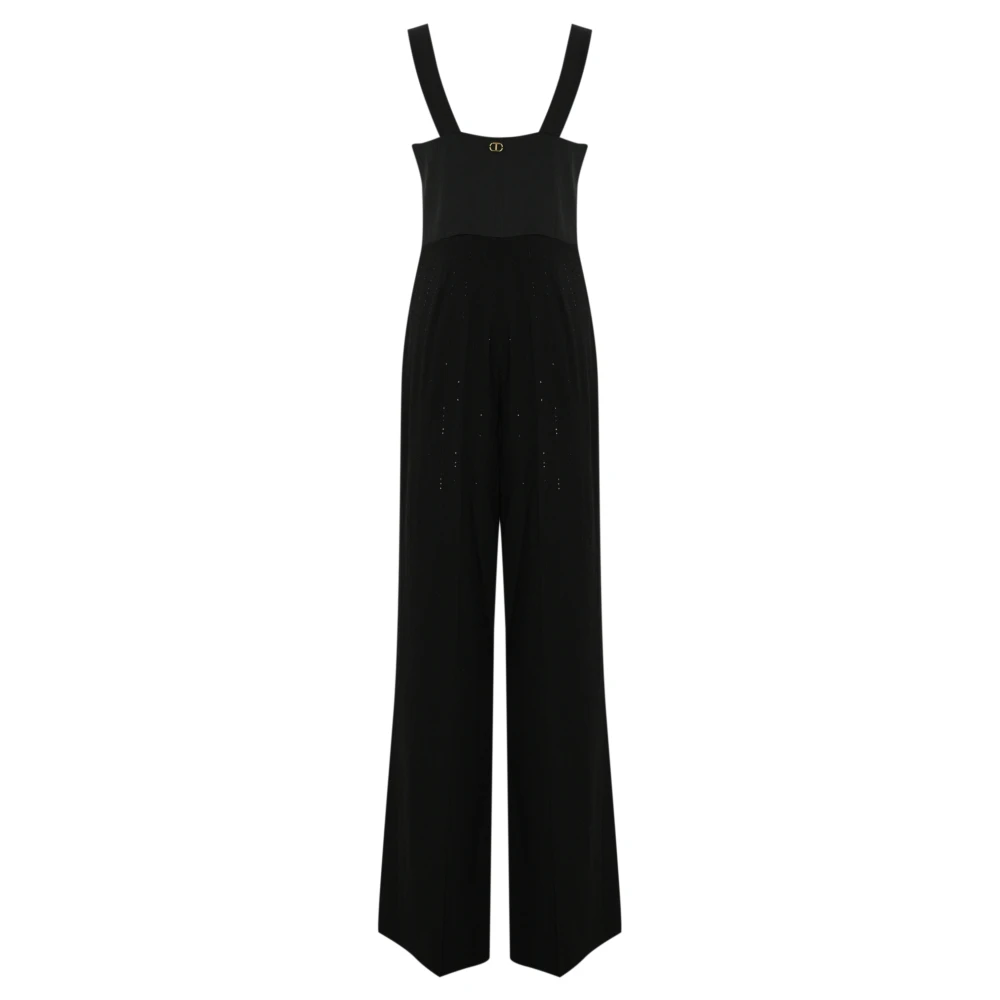 Twinset Zwart Paillet Top en Broek Set Black Dames