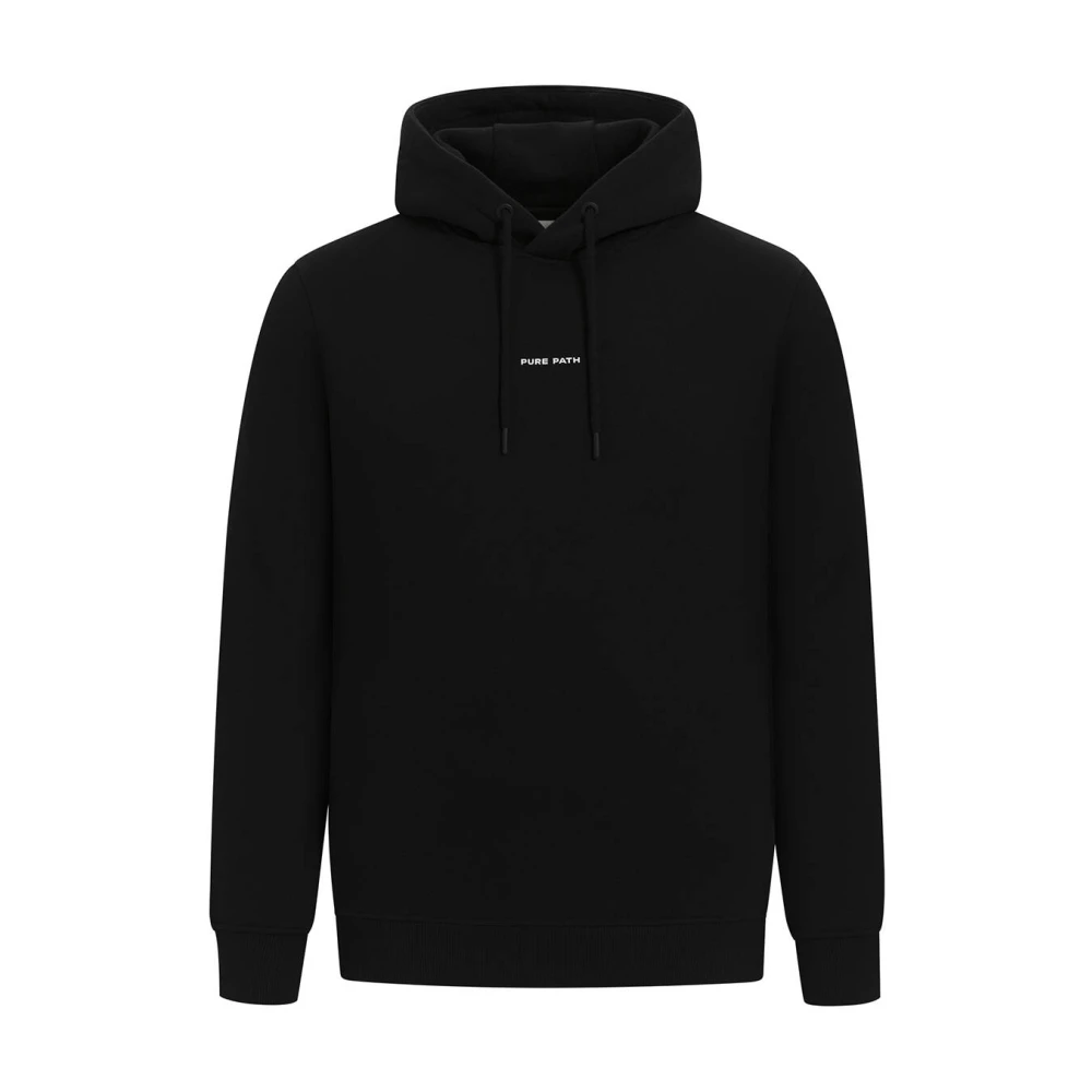 Pure Path Essential Logo Hoodie Black Heren