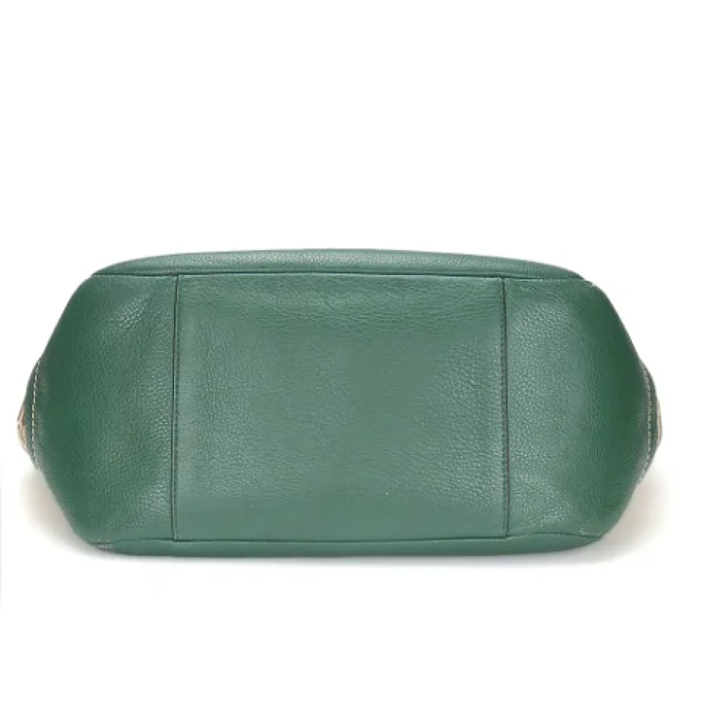 Coach Pre-owned Canvas shoulder-bags Green Dames