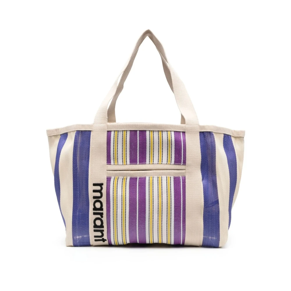 Isabel marant Gestreepte Canvas Tote Tas Multicolor Dames