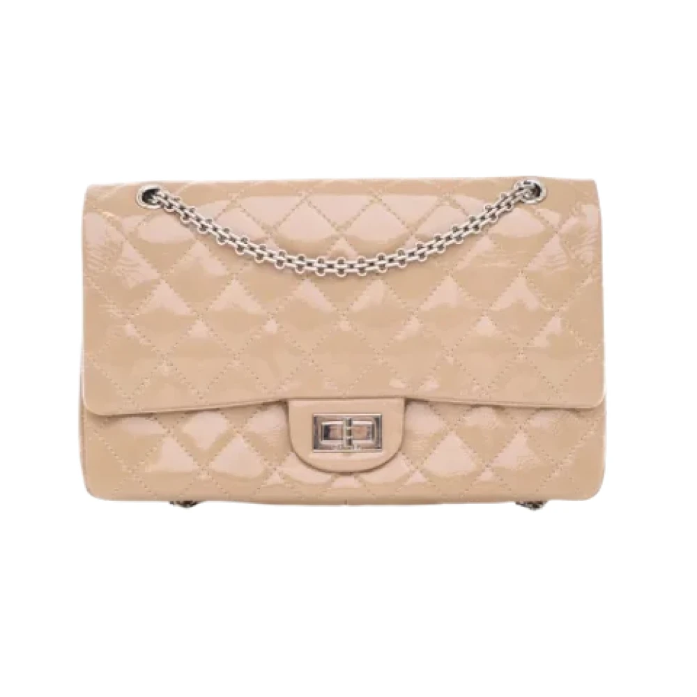 Chanel Vintage Pre-owned Leather handbags Beige Dames
